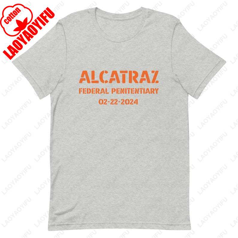 Prison California Rock TShirt Alcatraz Island San Francisco Travel Souvenir Tee High Quality Cotton Soft Women Men Fashion Tops