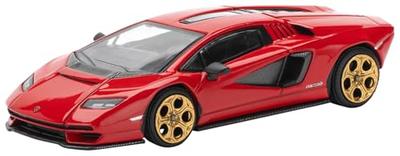 POP RACE 1/64 Lamborghini Countach LPI-800 - Rosso Finished Model PR640259