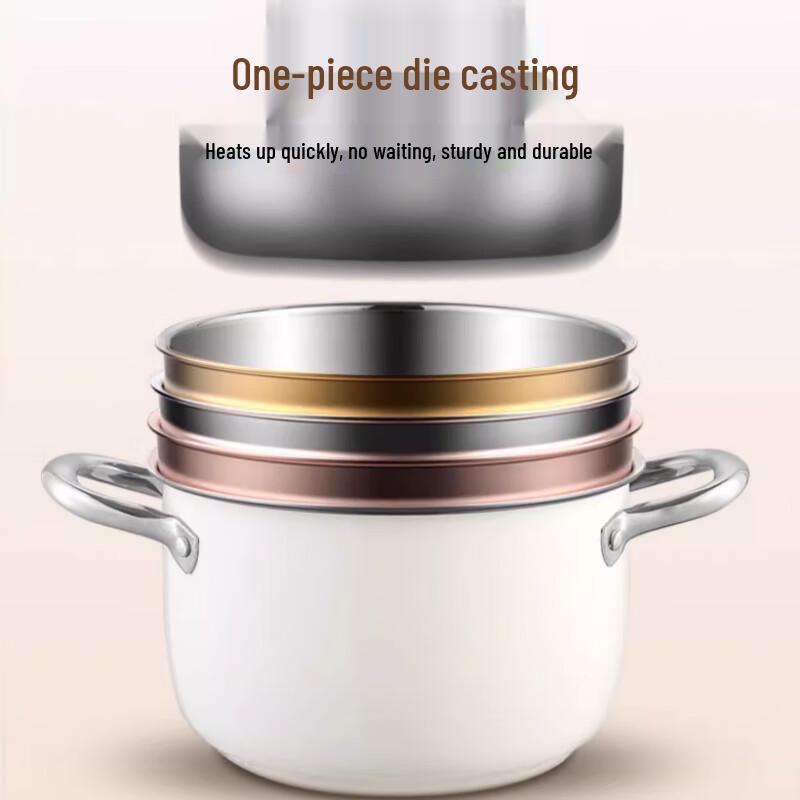 Sule 304 Stainless Steel Double Layer Steamer & Soup Pot