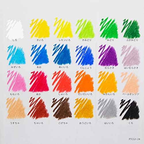 Pentel Crayon Zuko PTCG-T29 Set of 10 White