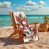 Ultra-Soft Beach Towel with Christmas Theme,Ideal for Pool - Camping, Diving - Perfect Travel Essential, Vibrant Beach Towel.