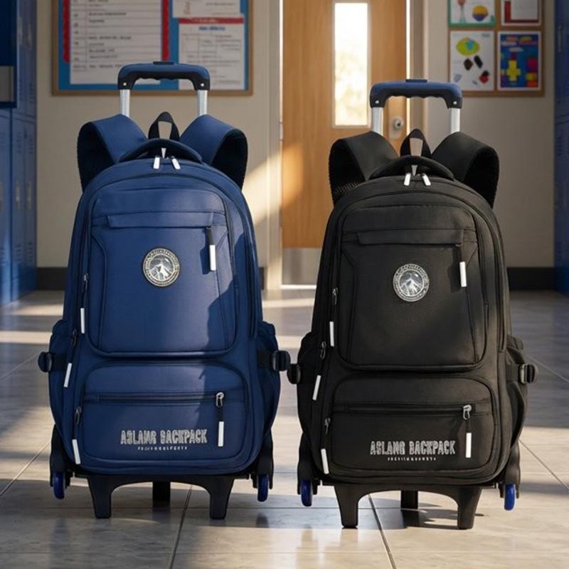 Capacity Backpack For Large Trolley Middle School Boys Climbing Stairs Friendly