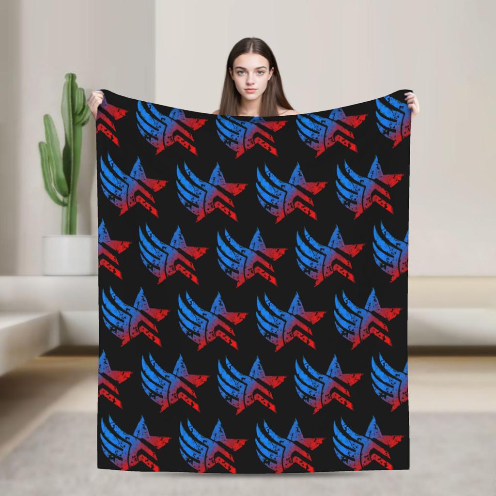 Mass Effect Garrus Vakarian Blanket  Flannel Funny Warm Throw Blanket for Coverlet Summer