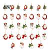 Kindergarten Christmas Activity Decor 16/24/32Pcs Wooden Ornaments, Flying Angels Decorations, Santa Claus Indoor Xmas Tree Hanging Pieces Ornaments