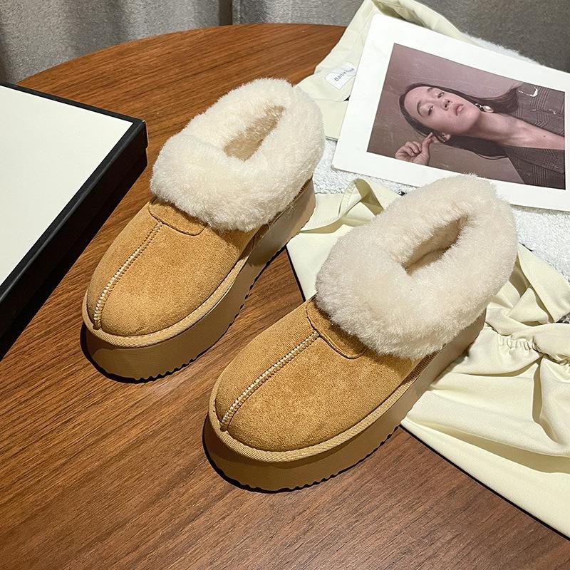 

Женская модная легкая зимняя теплая сноубутсы с фиксацией на стопе, меховая интеграция, нескользящая, для отдыха, спортивные хлопковые ботинки 40 коричневый