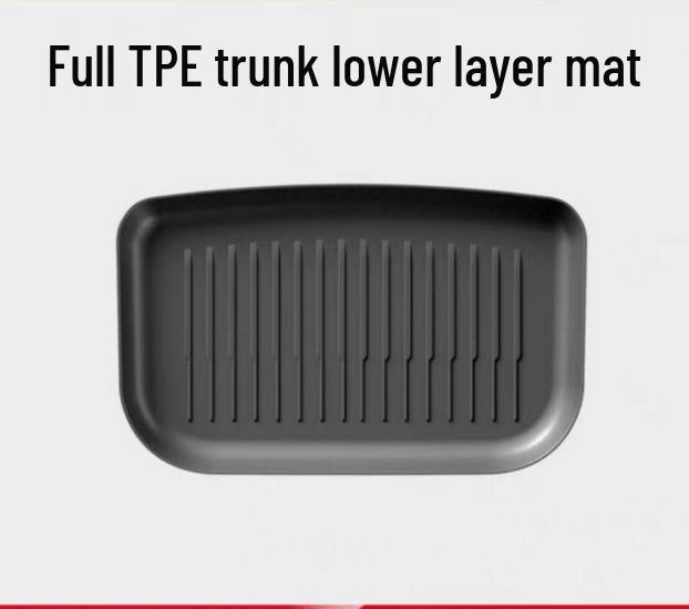 Refreshed Tesla Model Y Front & Rear TPE Trunk Mats - Upgraded Interior Accessories