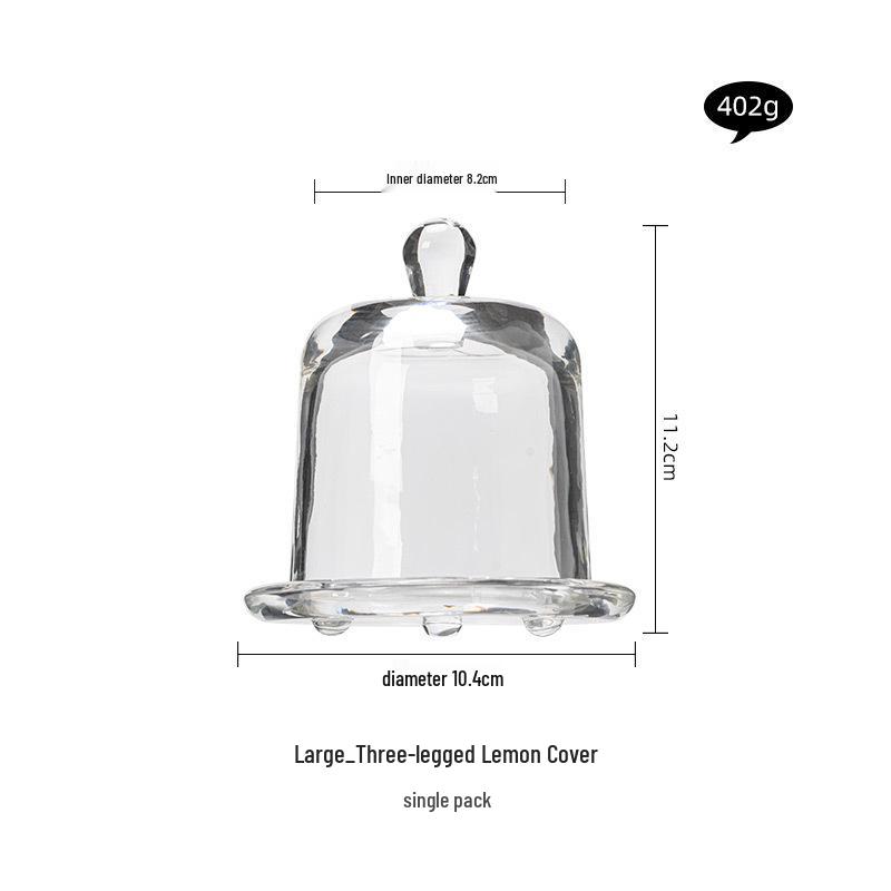 Transparent Cake Cover and Tray for Desserts, Mini Display Stand for Afternoon Tea or Fruit Tasting.