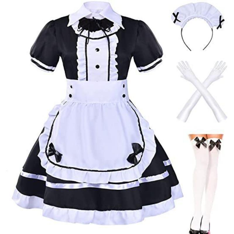 Мягкий костюм девушки Лолита костюм горничной косплей костюм Лолита женский костюм S