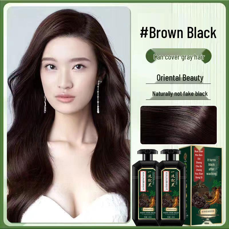 

Nanjing Black Hair Dye - Herbal Natural Plant Extract for Covering Gray Hair 600ml