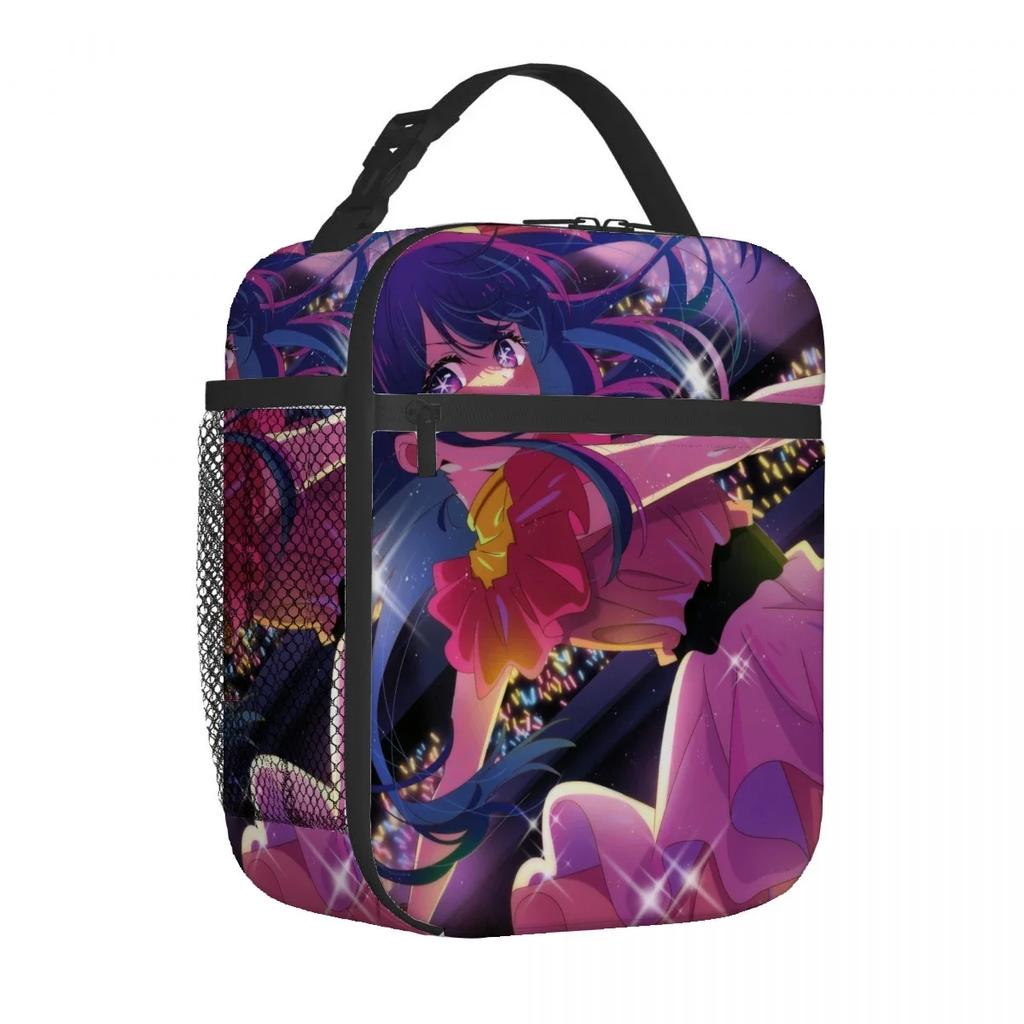 Oshi No Ko Anime-Lunchtasche, tragbar, aus dicker Aluminiumfolie isoliert, wasserdicht, ideal als Geschenk.