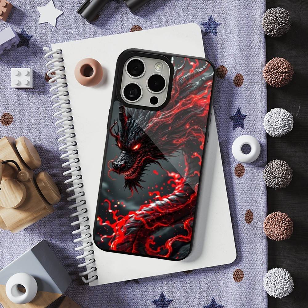 Animal Dragon Ferocious For iPhone 16,14,13,15,11,12,17,Plus,Mini, Pro,For Magsafe,Max,Magnetic Wireless Charging Case