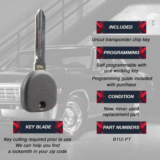 Key fits CTS 2003 2004 2005 2006 2007, Set of 2