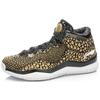 Li Ning WOW 3 Trendy Non Slip Lightweight Mid Top Basketball Shoes Men's Black Gold ABAJ013-35
