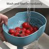 Elephant Drain Basket Multi-purpose Kitchen Storage Drain Basket Household Fruit and Vegetable Basket Plastic Drain Basin