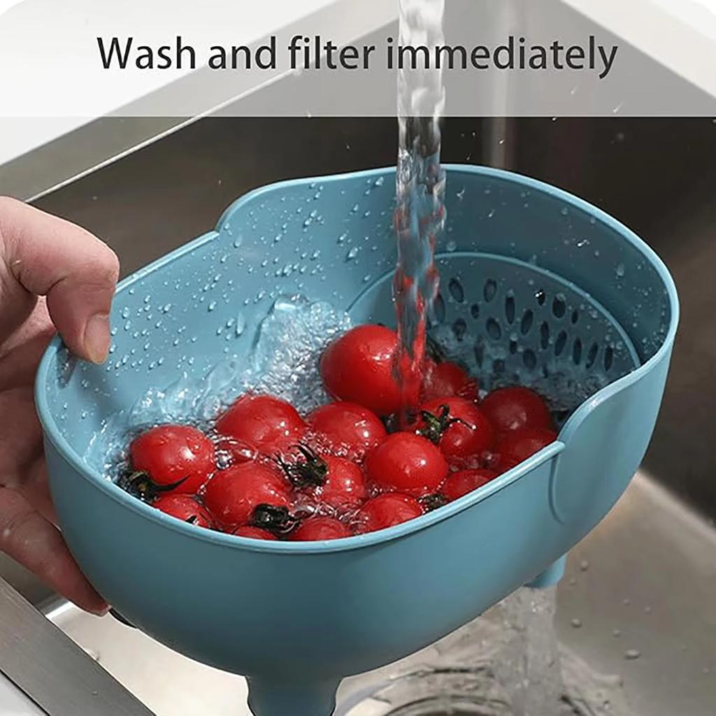 Elephant Drain Basket Multi-purpose Kitchen Storage Drain Basket Household Fruit and Vegetable Basket Plastic Drain Basin