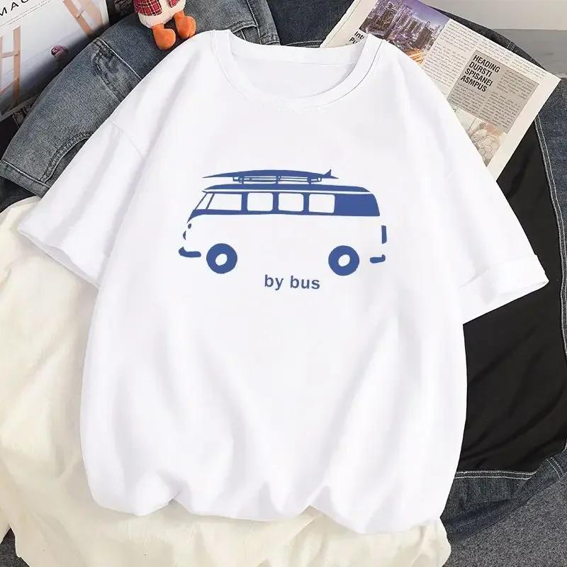 Korean Fashion Tees Summer Kawaii T-shirt Japanese Cartoon Cute Cat Short Sleeved Tshirt Pet Graphic Blouse Streetwear Clothes