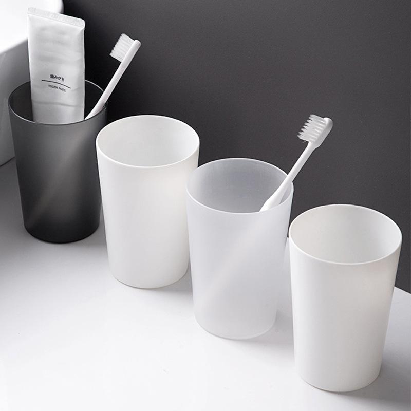 

Simple Fashion Household Plain Colour Couple Mouthwash Cups 301-400ml білий