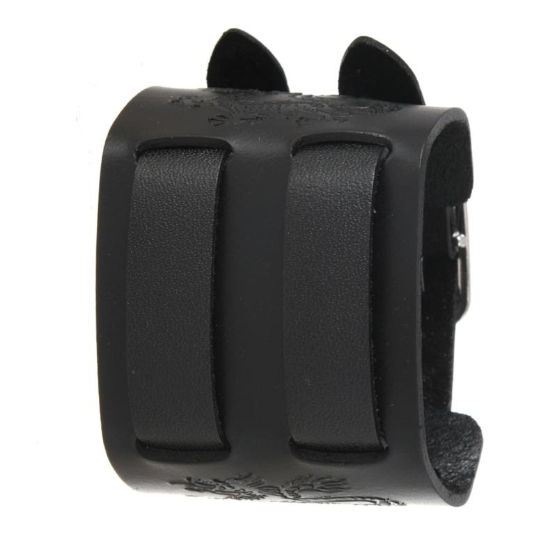 

Thick PU Wristband Streetwear Accessory With Metal Clasp Practical Unisex Design Costume Decors For Daily Wear