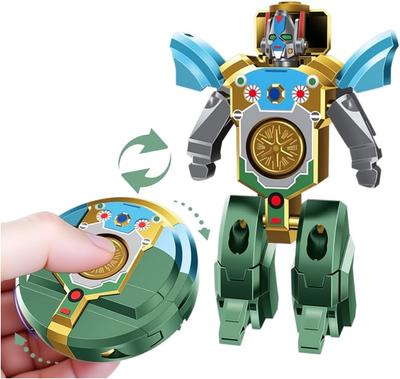 2v1 Transformovatelný Robot Fidget Spinner Hračka, Senzorická Úleva od Stresu, Tvarovatelná Mini Robot Hračka, Cestovní Hračka, Skvělý Ruční Spinner pro Kluky / Holky od 3 let