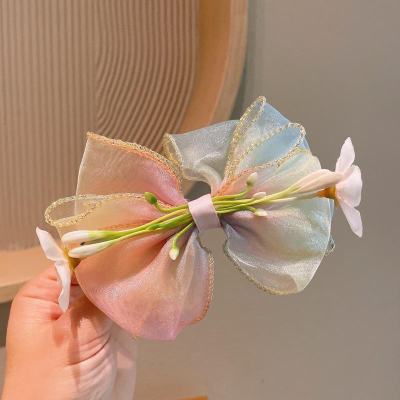 Lily Large Bow Flower Hair Clip for Girls – Ancient Style Accessory