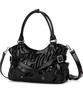 Vanwalk Twinkle Leather Tote Bag [Black]