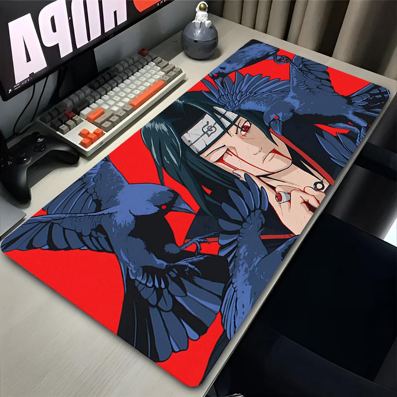 Japonia Fajna Podkładka pod Mysz Anime Laptop Czerwony Księżyc Dywanik pod Klawiaturę Gamingową XL N-narutoS Podkładka pod Mysz PC I-itachi Gracz U-uchiha Szafka Mata na Biurko