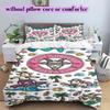 Cute animals surfing Pattern Bedding,Quilt Set Quilt Cover Pillowcase Home Birthday Gift (1*duvet cover+2*pillowcase,without core)
