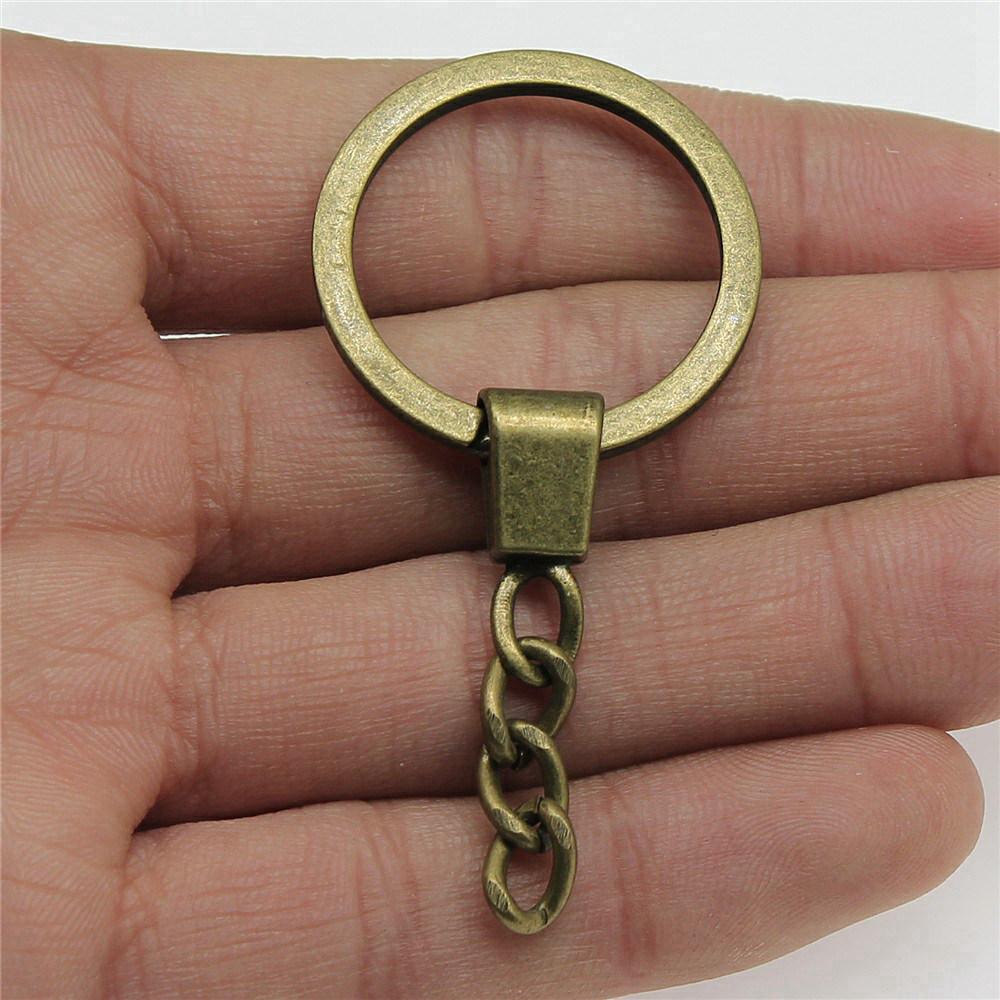 Accessories Parts 25-30mm Key Ring 2 Sizes 4 Colors Vintage Jewelry Supplies QA002