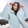 Sancai 2025 Winter Waterproof Hooded Mid-Length Down Jacket