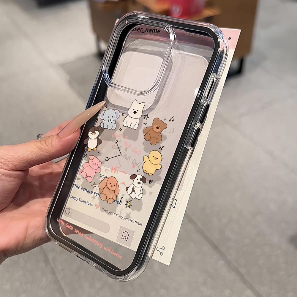 Malovaný kryt na telefon pro iPhone 17 11 12 13 14 15 16 iPhone 17 12 13 14 15 16 Pro 17 12 13 14 15 16 Pro Max  Vysoce kvalitní malovaný zvířecí roztomilý kryt na telefon