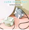 Korean Style Knitting Kit: DIY Crossbody Bag - Cute Student Fashion with Kitten Design