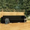 Day and Night - Day and Night 3-piece Garden Sofa Set and Black Synthetic Rattan Cushions