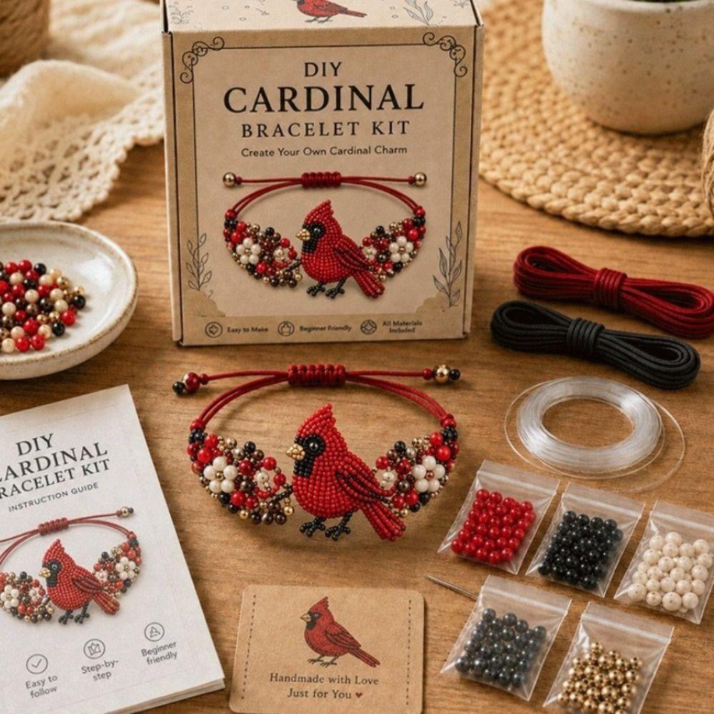 Hummingbird Design Beaded Bracelet Making Kit Full Set Handmade Bracelet Craft Set  Gift Giving