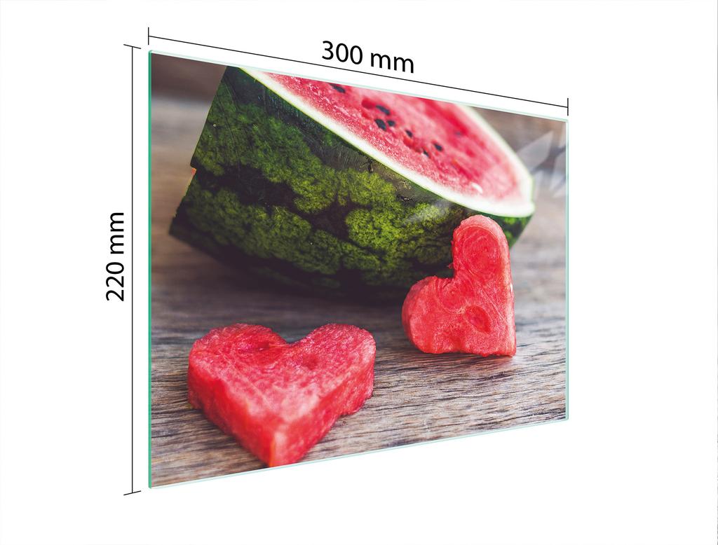 GLAS-SCHNEIDEBRETT 30x22 WASSERMELONE