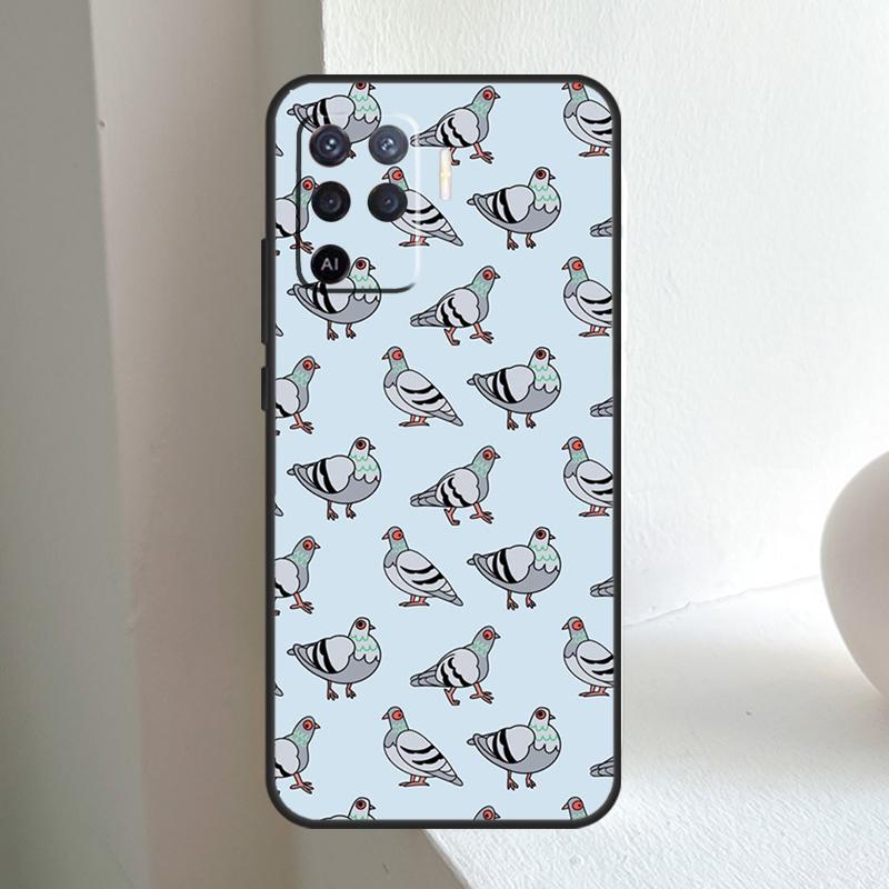 The Pigeons For OPPO A96 A76 A16 A5 A6 Pro A15 A17 A57 A18 A38 A58 A78 A98 A54 A74 A94 A40 A60 A80 Case