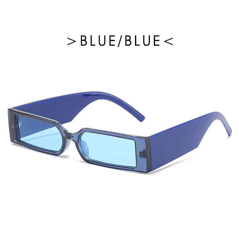 Rectangle Fashion Sunglasses Man Hip Hop Vintage Designer Black Shades Sun Glasses Small Frame Personality  Lentes