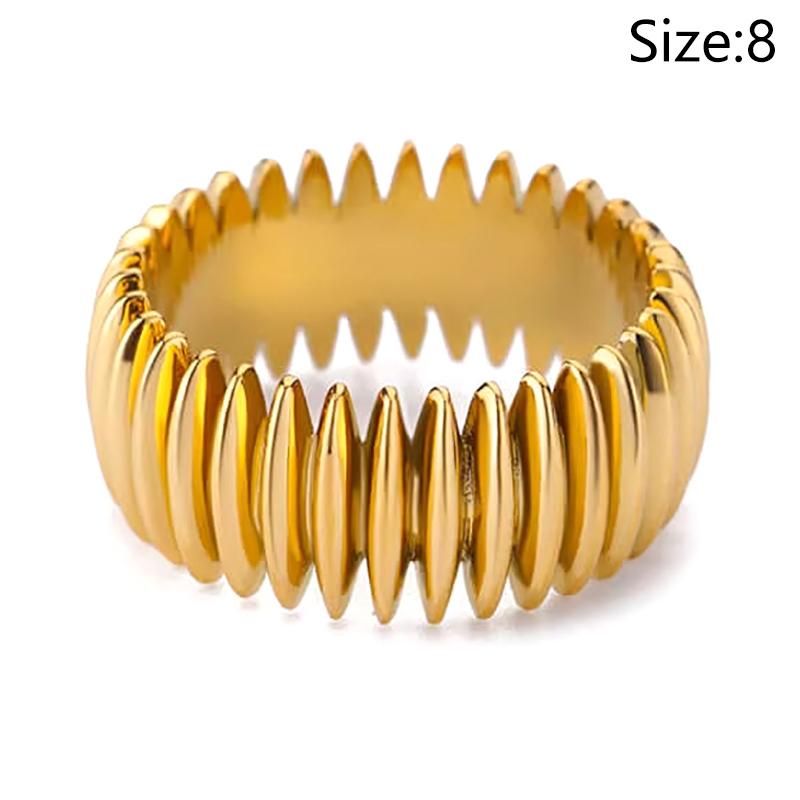 

Stainless Steel Creative Geometry Rings For Women Men Opening Smooth Ring Wedding Exquisite Jewelry Gift A3