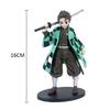 Demon Slayer Kimetsu No Yaiba Action Figure Set - Kamado Tanjirou with Sword Agatsuma Zenitsu And Nezuko as Warrior PVC Model To