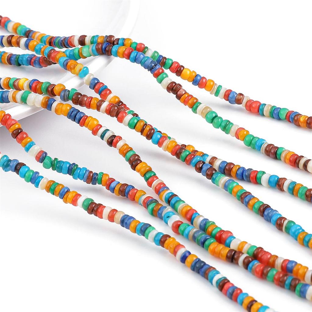 Natural Seashells Irregular Mesopores And Circular Spacer Beads For DIY Necklace Bracelet Earrings Jewelry Making