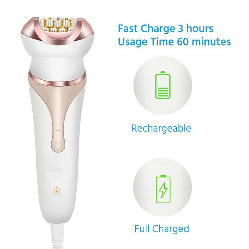 Electric 5 in 1 Women's Hair Remover Cordless Epilator for Women Hair Removal Facial Depilation Lady Shaver