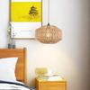 Simulated Rattan Lamp Cover Vintage Chandelier Home Living Room  Lampshade Teahouse Pendant Light Decor Lampshade for Floor Lamp