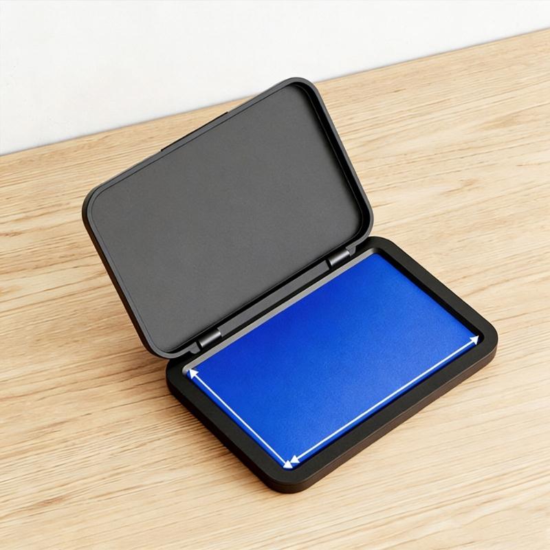 Multifunctional Business Stamp Inkpad Portable Fingerprint Inks Pad Quick Drying for Financial Contract Checks Document