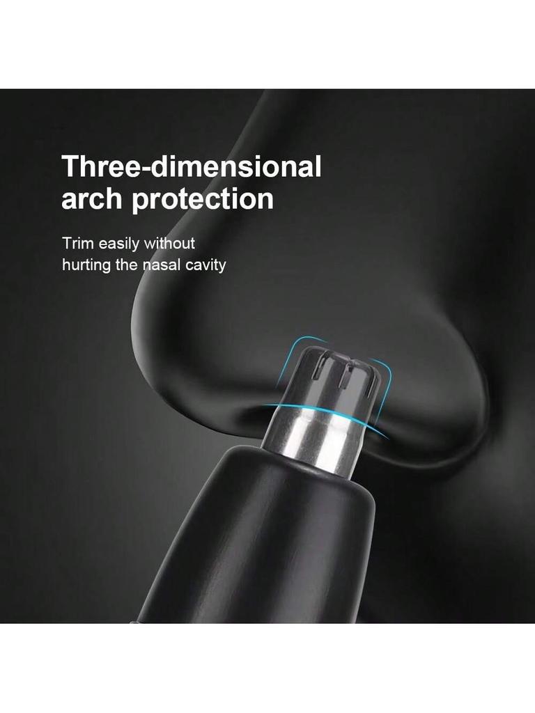 Electric Nose Hair Trimmer Portable Nose Ears Hair Eyebrow Trimmer for Men Rechargeable Nose