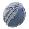Shiny Muslim Hijab Knotted Headscarf Casual Bandanas