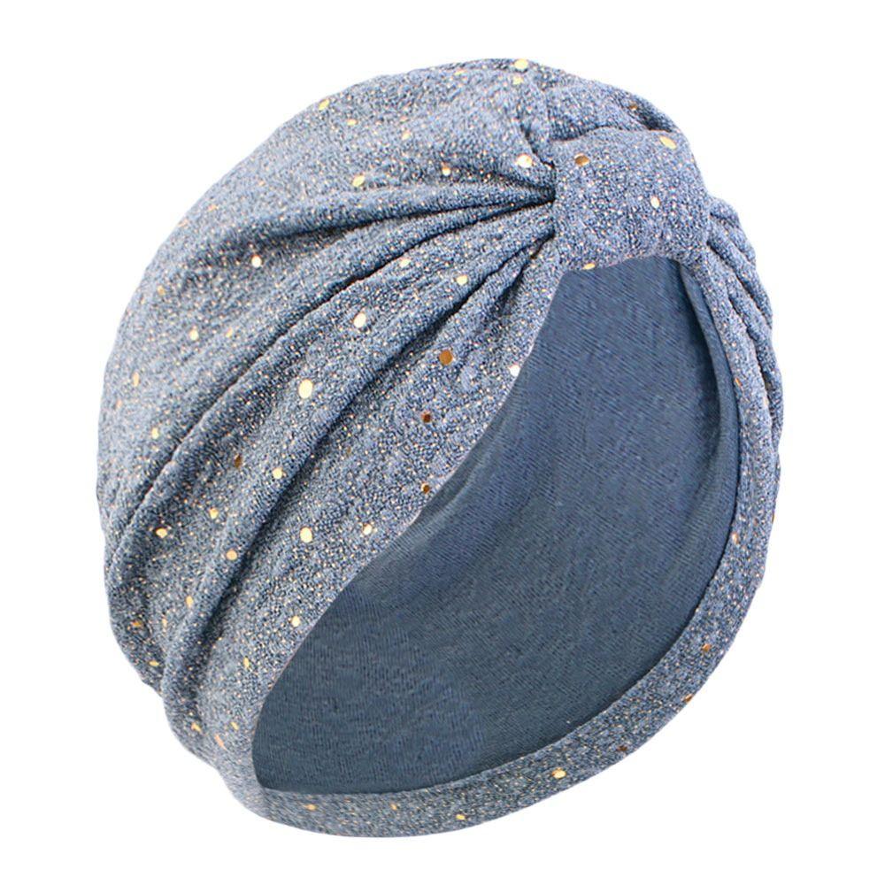 Shiny Muslim Hijab Knotted Headscarf Casual Bandanas