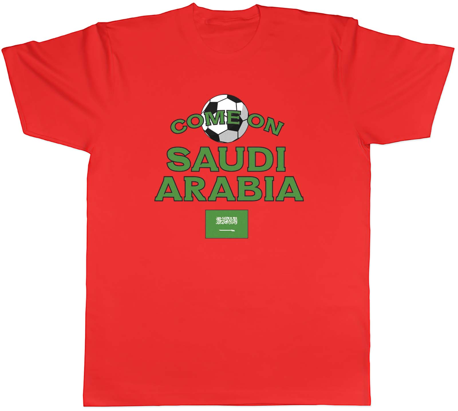 Unisexs T Shirt Saudi Arabia Football Come On Sports Unisex Tee Gift S
