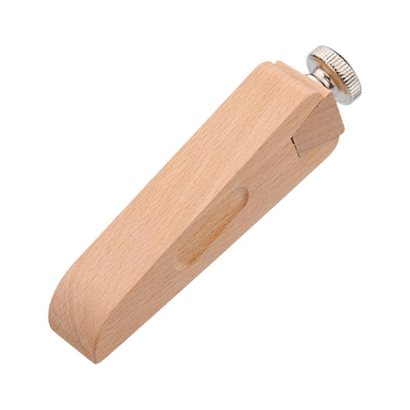 Sandpaper Clamp Block with Wood Body and Metal Thumb Screw for Flat Sanding, Hand Finishing and DIY Repair Work