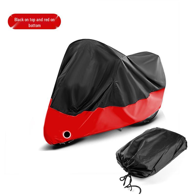 

Motorcycle & Scooter Cover: Thick 190T Silver-Coated Fabric, Rainproof, Sunproof & Dustproof S 190x85x115CM