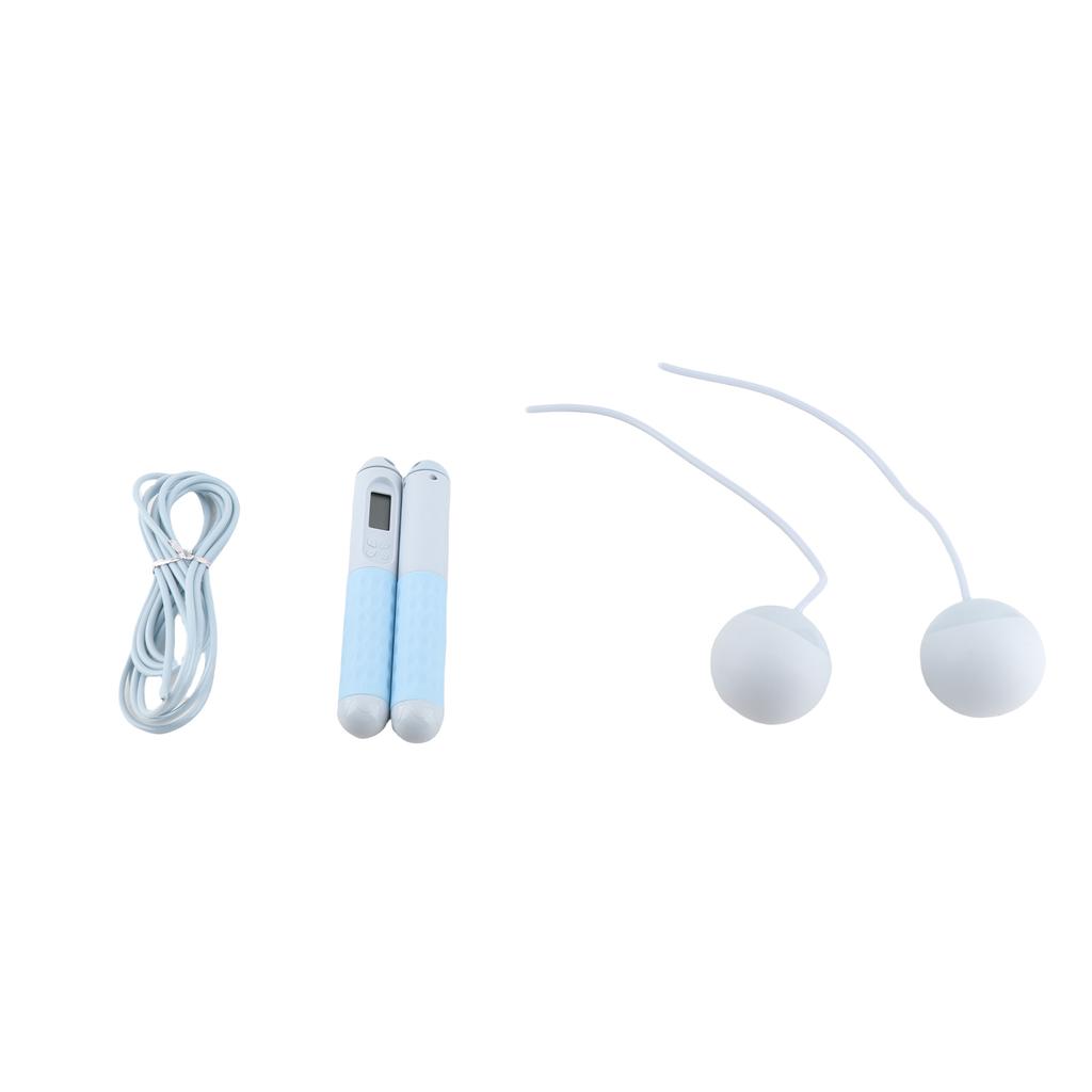 Jump Rope with Counter Weighted Adult Skipping Rope for Indoor Fitness Exercise Built In Battery