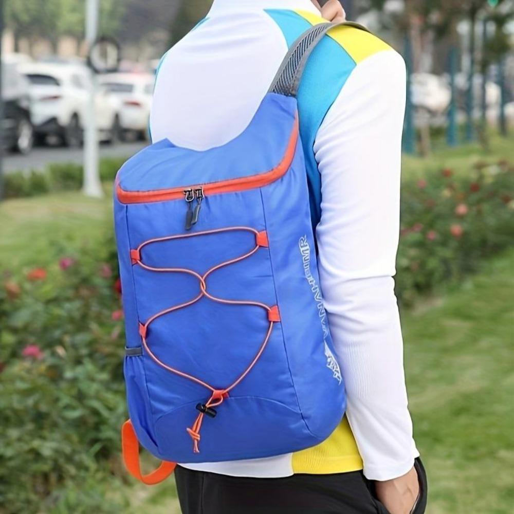 Small Portable Multifunctional Sports Backpack, Foldable Lightweight Waterproof Storage Bag For Men Outdoor Camping Hiking Travel Backpack